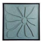 Cavo design schilderij Flower PET-vilt Eucalyptus lijst zwart